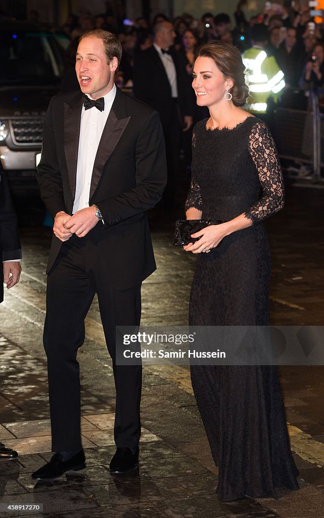 The Duke And Duchess Of Cambridge Attend The Royal Variety Performance
