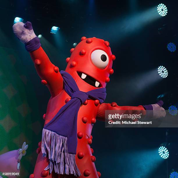 Muno performs during "Yo Gabba Gabba! Live!" at The Beacon Theatre on December 22, 2013 in New York City.