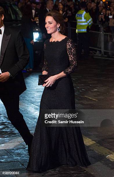 Catherine, Duchess of Cambridge attends The Royal Variety Performance at the London Palladium on November 13, 2014 in London, England.
