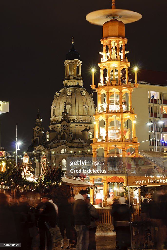 Christmas market Striezelmarkt in Dresden