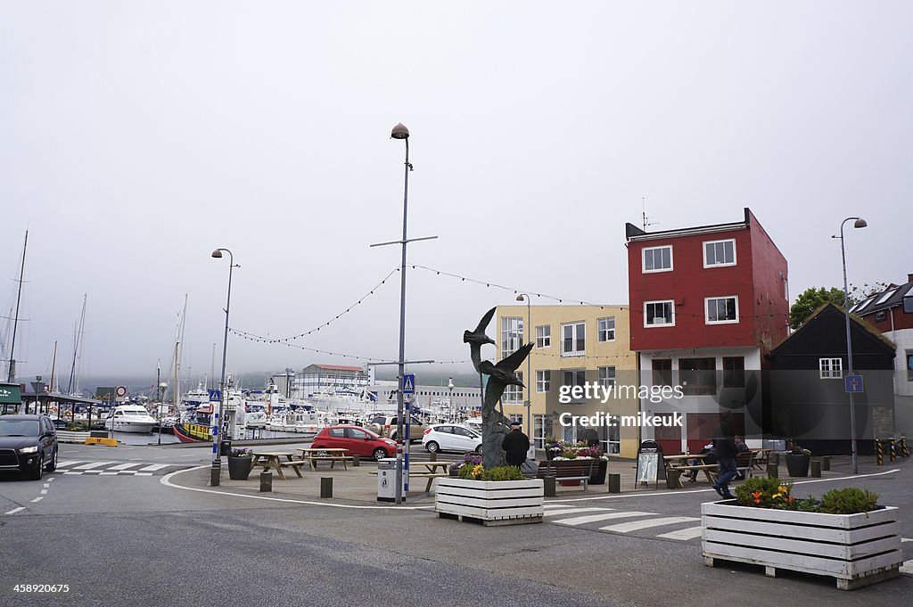 Torshavn Ilhas Faroé cena de rua da cidade