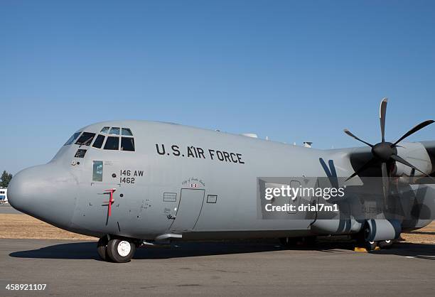 c-130 hercules - us air force stock pictures, royalty-free photos & images