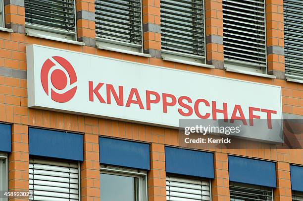knappschaft - formerly corporation of miner's - bergarbeiter stock pictures, royalty-free photos & images