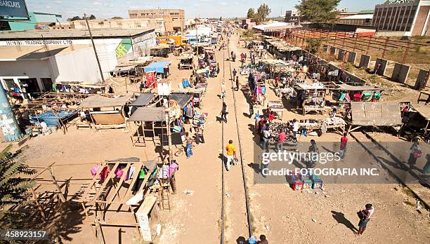 kamwala outdoor market, lusaka - zambia stockfoto's en -beelden