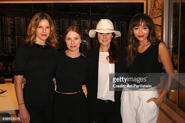 Kate Sumner, Joey Tierney, Nikki Pennie and Ashley Madekwe attend David Webb Presents 'The Tool Chest Collection' on November 12, 2014 in Beverly...