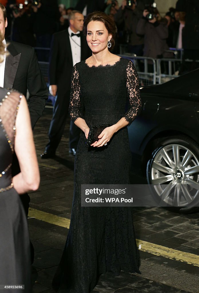 The Duke And Duchess Of Cambridge Attend The Royal Variety Performance