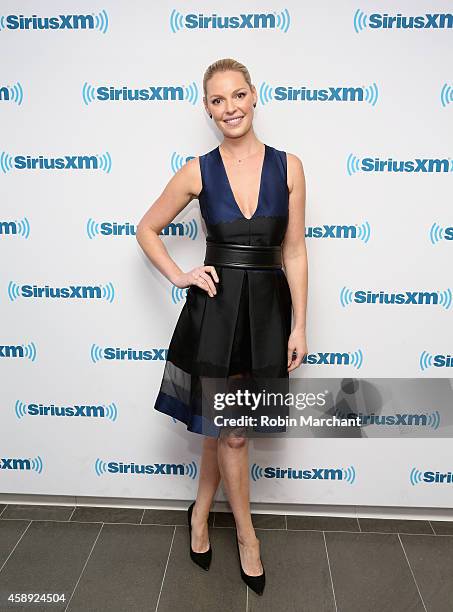 Katherine Heigl visits at SiriusXM Studios on November 13, 2014 in New York City.