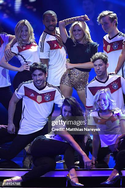 Helene Fischer performs on stage during the Bambi Awards 2014 show on November 13, 2014 in Berlin, Germany.