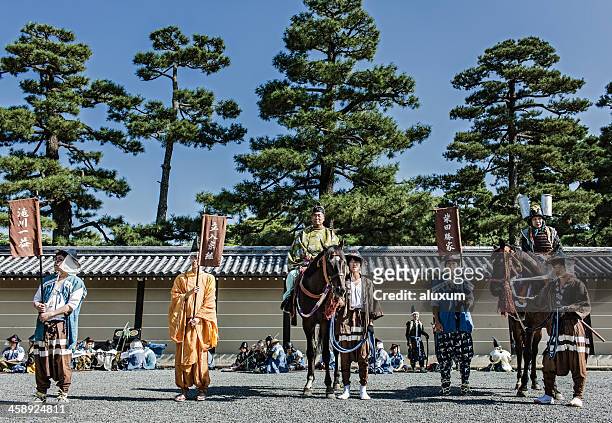 jidai matsuri festival a kyoto in giappone - palazzo imperiale di kyoto foto e immagini stock