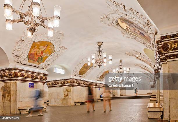 moscow metro, russia - moscow railway station stock pictures, royalty-free photos & images