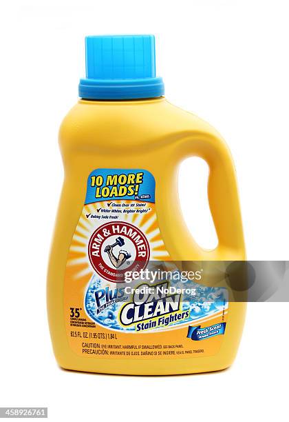 arm and hammer laundry detergent. - baking soda laundry stock pictures, royalty-free photos & images