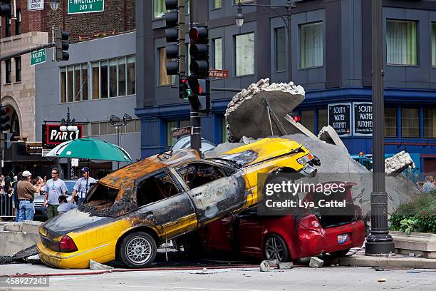 chicago - traffic jam in chicago stock pictures, royalty-free photos & images