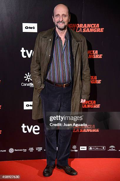Jose Miguel Fernandez Sastron attends 'La Ignorancia de la Sangre' Madrid Premiere at the Capitol Cinema on November 13, 2014 in Madrid, Spain.