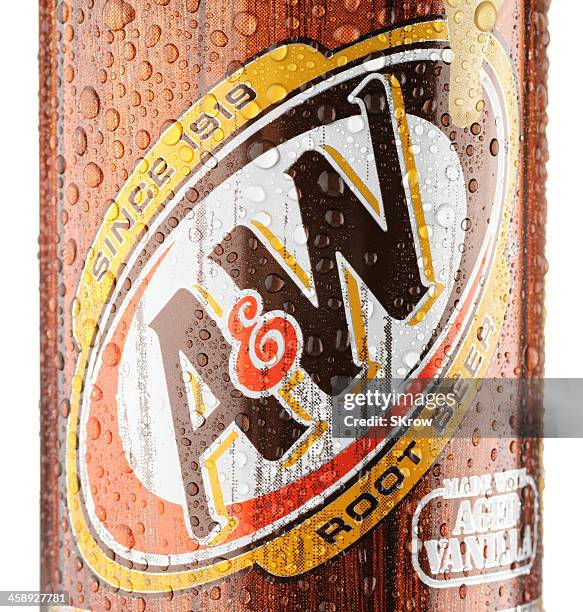 Aw Root Beer With Water Droplets High-Res Stock Photo