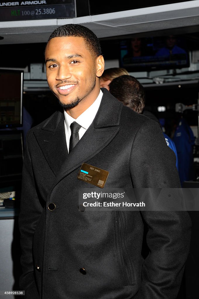 Trey Songz Rings The NYSE Closing Bell