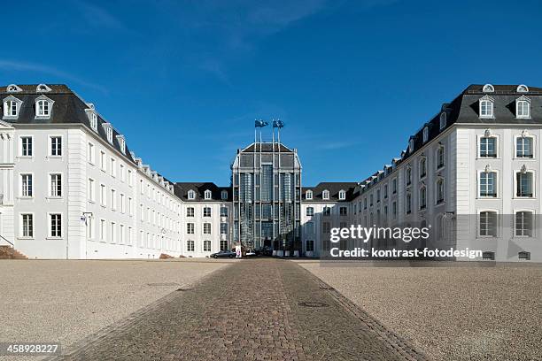 palácio, castelo de thun, saarbrucken, alemanha - saarland imagens e fotografias de stock