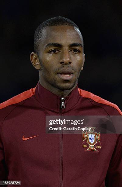 Ricardo Pereira of Portugal during the U21 International Friendly match between England and Portugal at Turf Moor on November 13, 2014 in Burnley,...