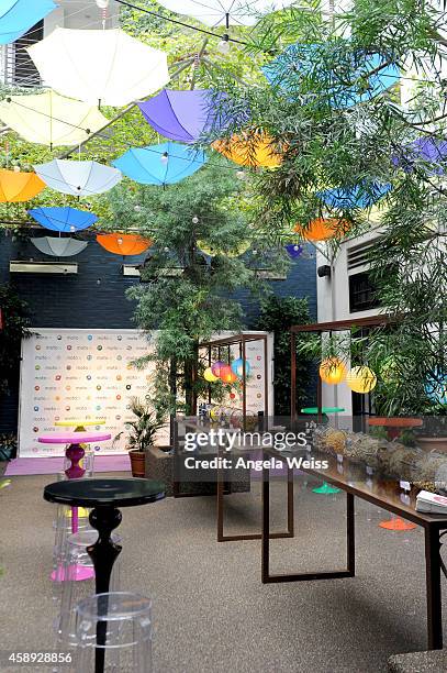 General view of atmosphere at the Moto X Film Experience at Palihouse on November 13, 2014 in West Hollywood, California. Actress Emmy Rossum...