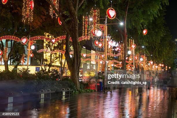 christmas at singapore - christmas singapore stock pictures, royalty-free photos & images