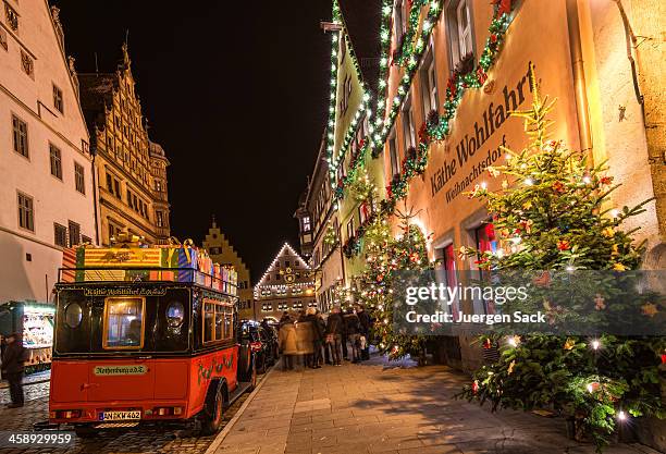 navidad tiempo en rotemburgo - rothenburg fotografías e imágenes de stock