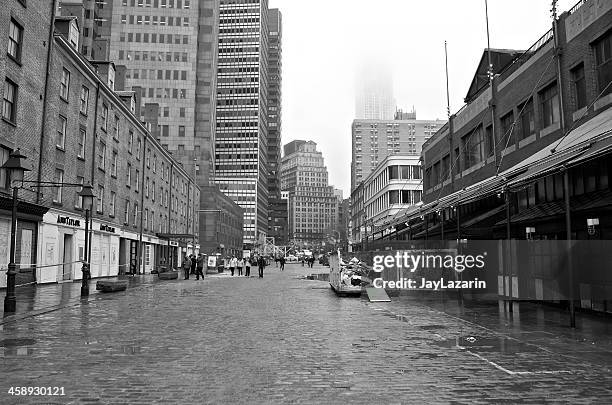 hurricane sandy aftermath, 6 weeks later, lower manhattan seaport, nyc - hurricane sandy stock pictures, royalty-free photos & images