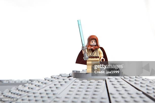 lego-star wars spielzeug zeichen: obi-wan kenobi - lego star wars stock-fotos und bilder