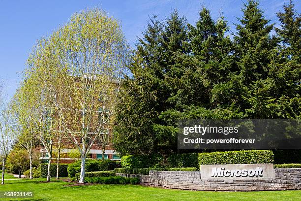 microsoft corporation head office - redmond stock pictures, royalty-free photos & images