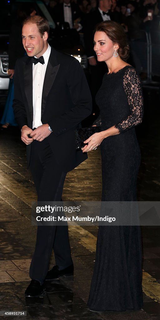 The Duke And Duchess Of Cambridge Attend The Royal Variety Performance