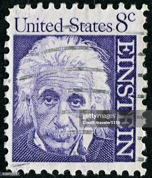 albert einstein stamp - einstein stock pictures, royalty-free photos & images