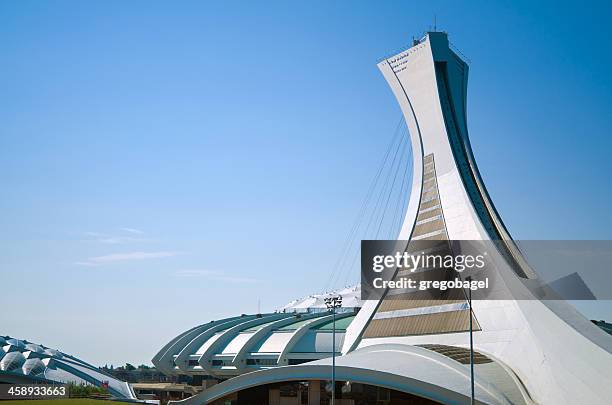 le stade olympique de montréal - stade olympique photos et images de collection