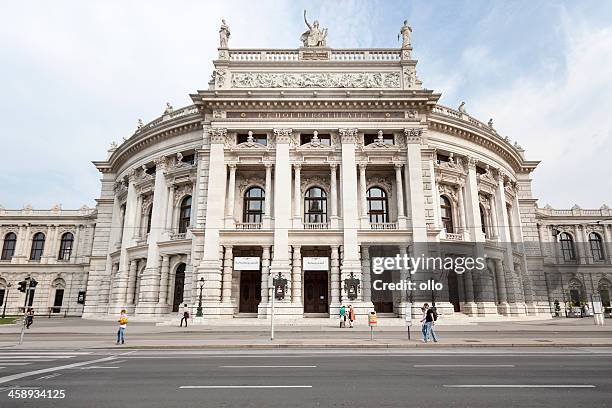 burgtheater vienna - hofburg wien stock pictures, royalty-free photos & images