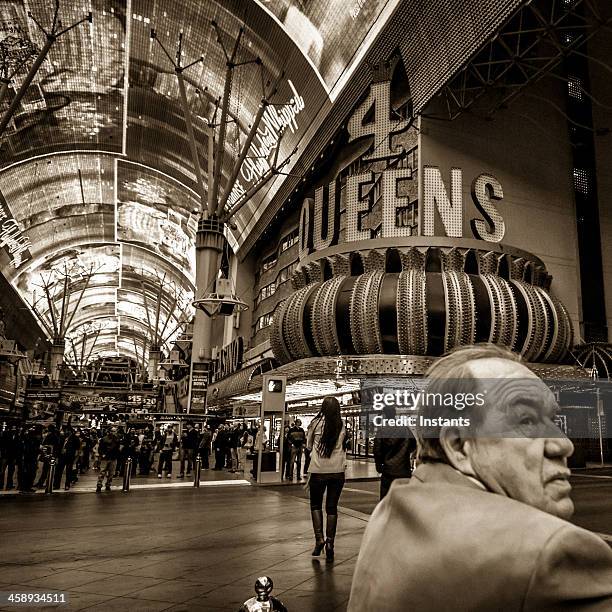 fremont street las vegas - downtown las vegas stock pictures, royalty-free photos & images