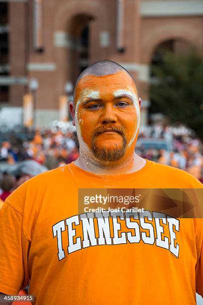 university of tennessee football fan - knoxville tennessee stock pictures, royalty-free photos & images