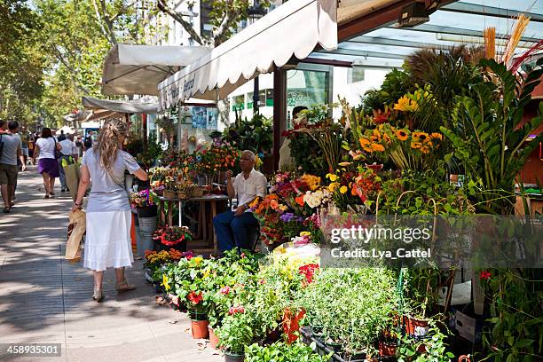 barcelona - las ramblas fotografías e imágenes de stock