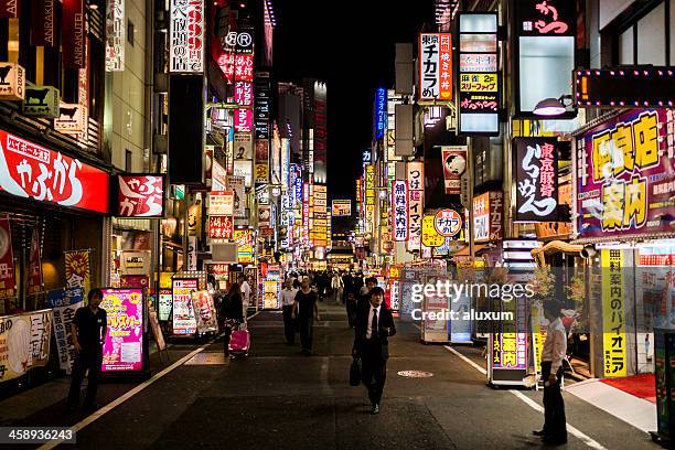 kabukicho tokyo japan - tokyo prefecture stock pictures, royalty-free photos & images