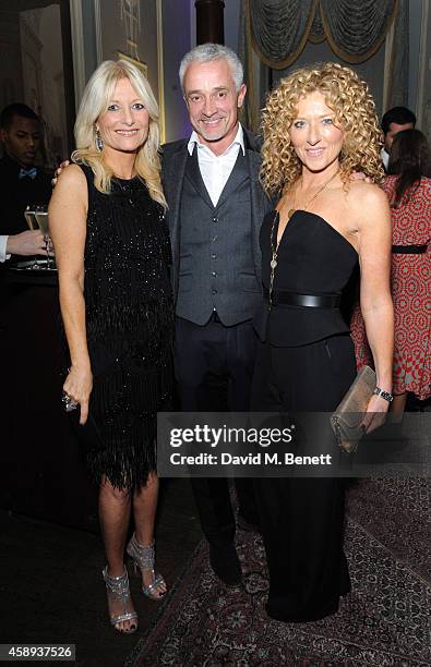 Gaby Roslin, Joihn Gardiner and Kelly Hoppen attend The Warrior Games event at Home House on November 13, 2014 in London, England.