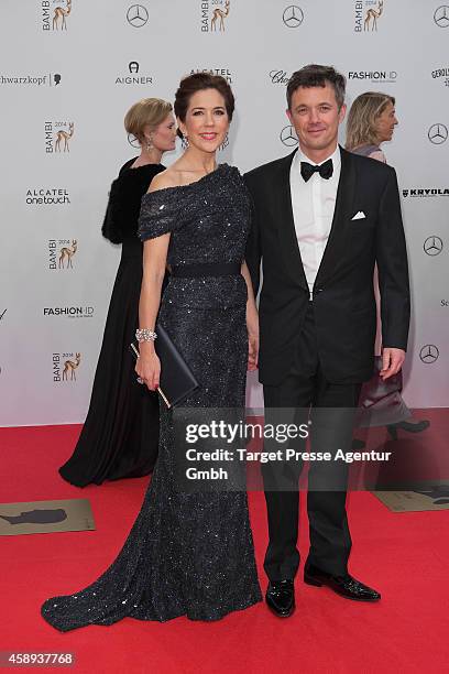 Frederik Crown Prince of Denmark and Mary Crown Princess of Denmark attend the Bambi Awards 2014 on November 13, 2014 in Berlin, Germany.