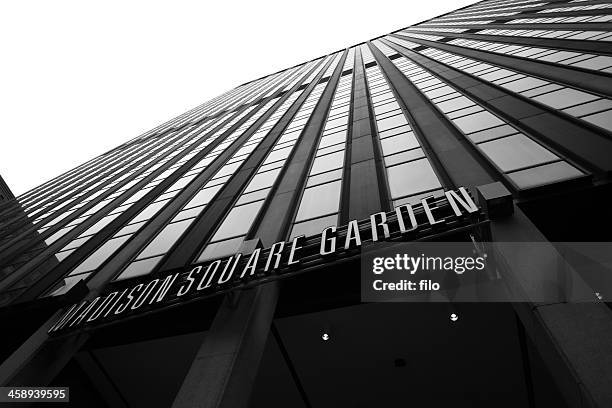 madison square garden, new york city - madison square garden building stock pictures, royalty-free photos & images