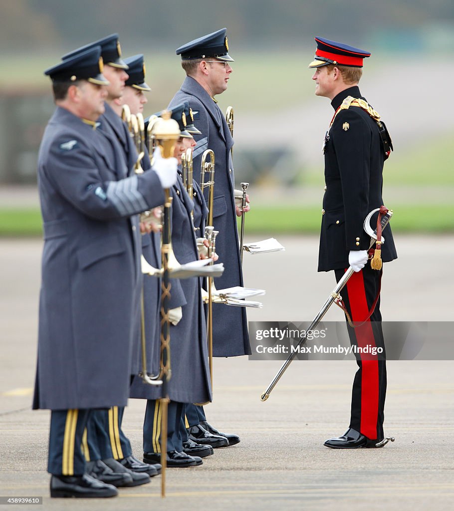 Prince Harry Presents No 26 Squadron RAF Regiment With A New Standard