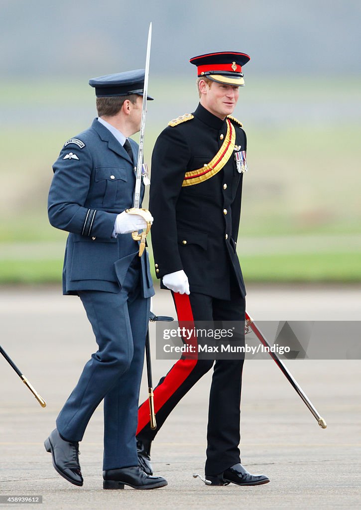 Prince Harry Presents No 26 Squadron RAF Regiment With A New Standard