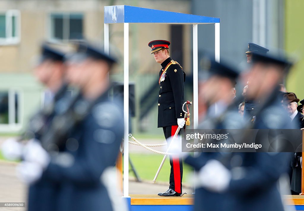 Prince Harry Presents No 26 Squadron RAF Regiment With A New Standard