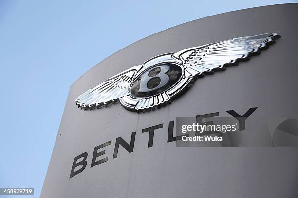 bentley logo - bentley stockfoto's en -beelden