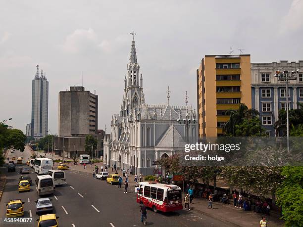 main street in cali, colombia - valle del cauca stock pictures, royalty-free photos & images