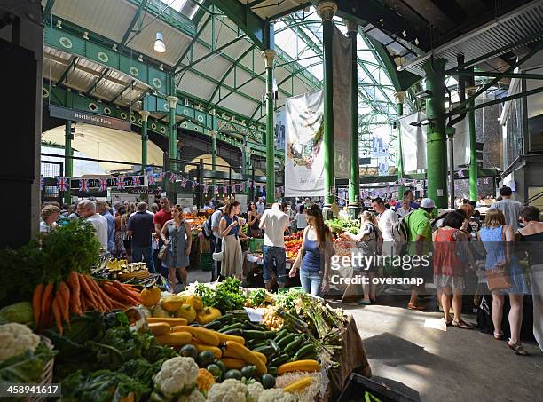borough market - borough market london stock pictures, royalty-free photos & images