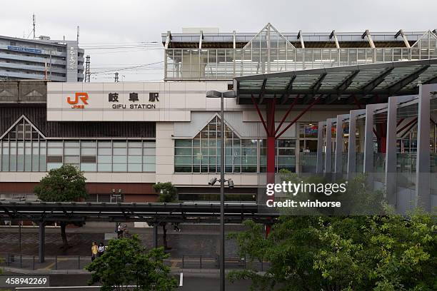 jr gifu station in japan - gifu prefecture stock pictures, royalty-free photos & images