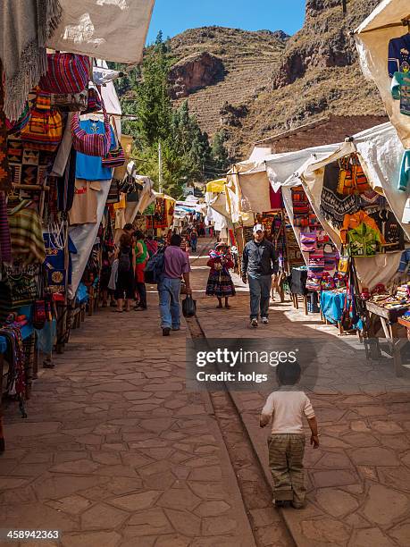 ruins of pisac in the sacred valley, peru - pisac stock pictures, royalty-free photos & images