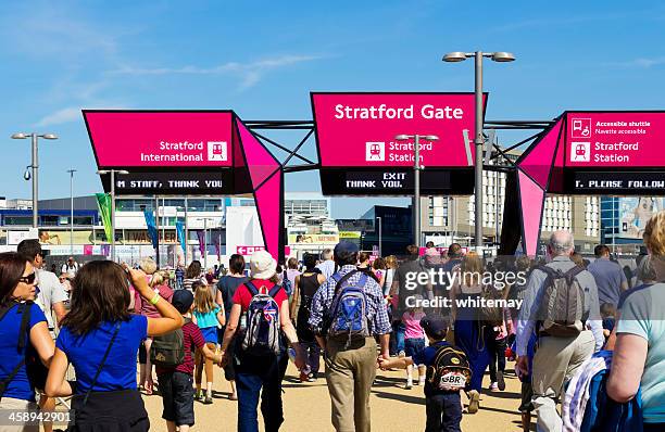 we were there - london's olympic park - london olympic park stock pictures, royalty-free photos & images