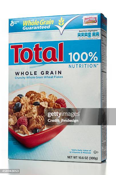 total whole grain cereal box - cereal boxes stock pictures, royalty-free photos & images