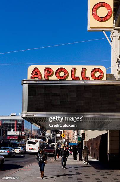 apollo theater harlem, new york - harlem foto e immagini stock