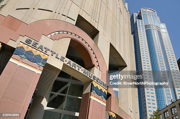 seattle art museum - sam day stockfoto's en -beelden